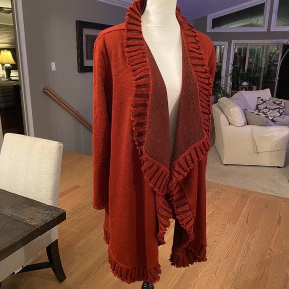 🍁ALPACAS BEST — Beautiful Open Cardigan/ Jacket🍁 Oversized, Slouchy fit , XL🍁 - Picture 8 of 9